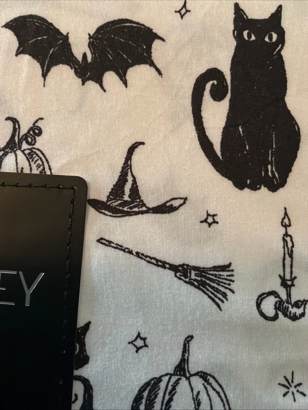 Cynthia Rowley Halloween Full Sheet Set Black Cats Ghost Pumpkin 4Pc Cotton New